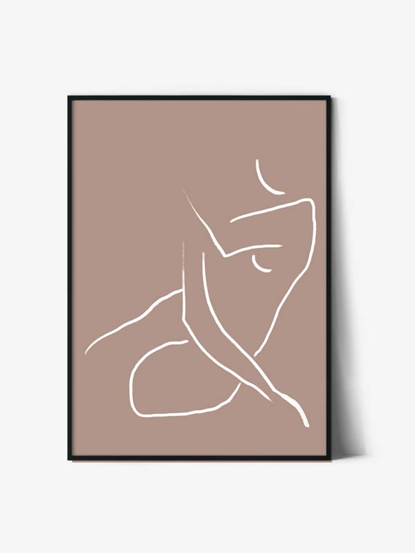 Tablou Abstract Art Woman Form Line Art