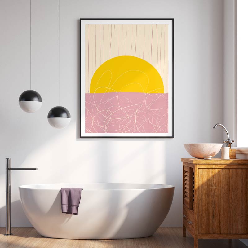 Tablou Abstract Art | Pink Sun