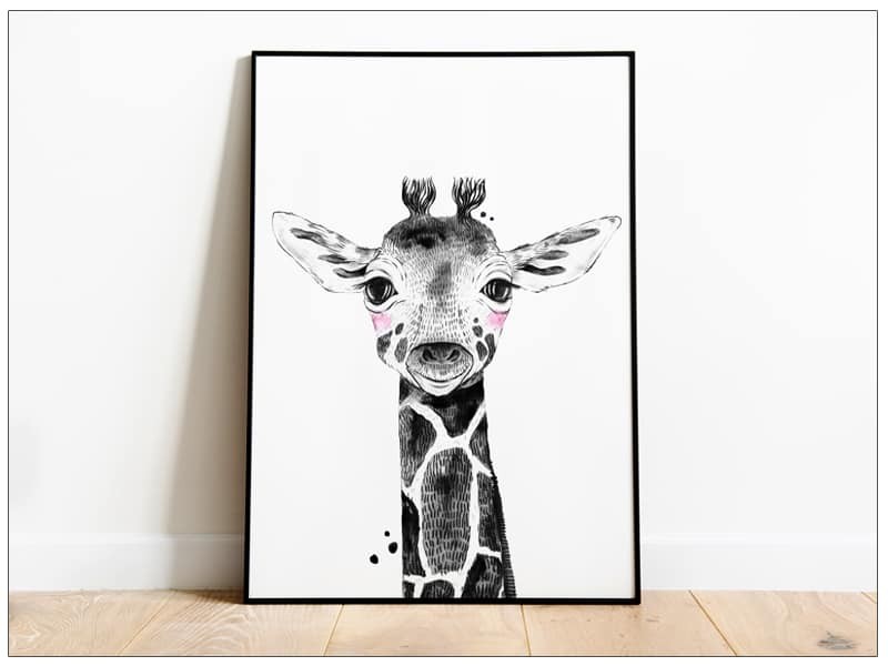 Tablou cu animalute pentru camera copilului