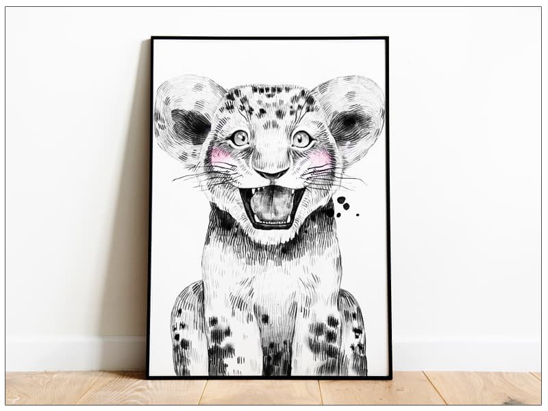 Tablou decor camera copii | CUTE LION