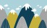 Tapet Camera Copiilor - Snowy Mountains