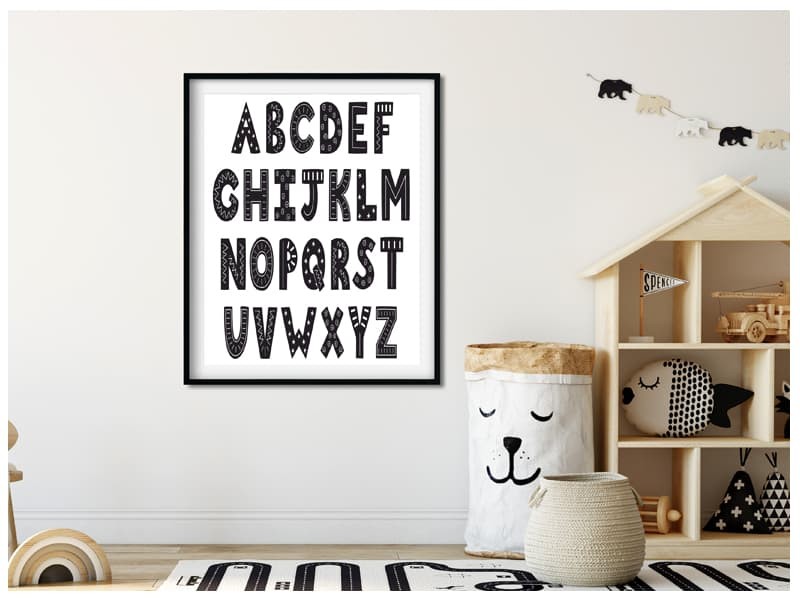 Tablou decor cu Alfabetul