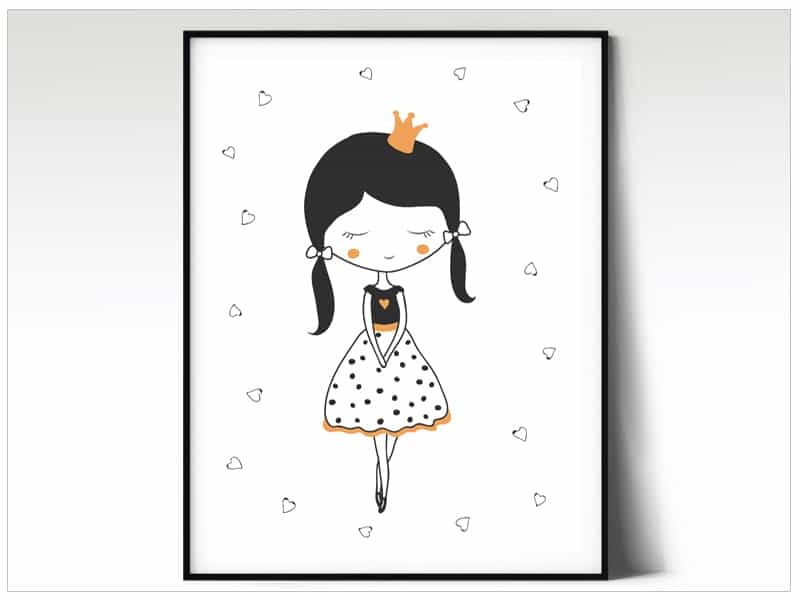 Tablou pentru camera copiilor Sleepy Girl