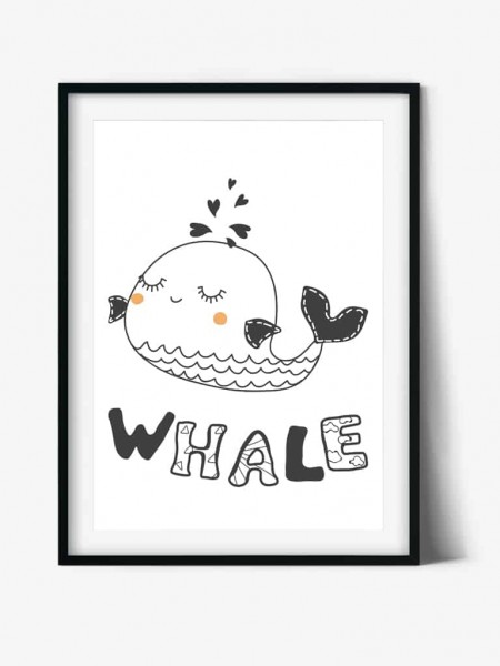 Tablou pentru camera copiilor Balena