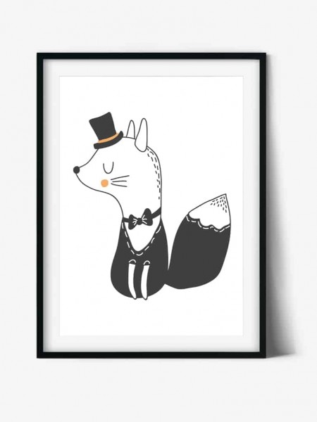 Tablou pentru camera copiilor Vulpita