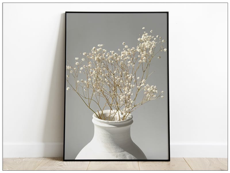 Tablou Art Print cu flori albe Gypsophila