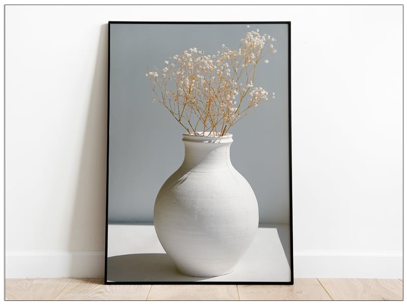 Tablou Art Print cu flori albe Gypsophila