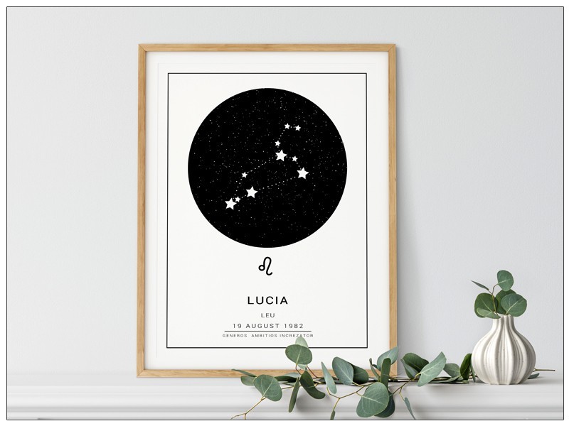 Harta stelelor cerului semn zodiacal