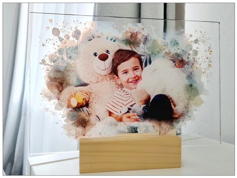 Tablou personalizat cu efect de acuarela