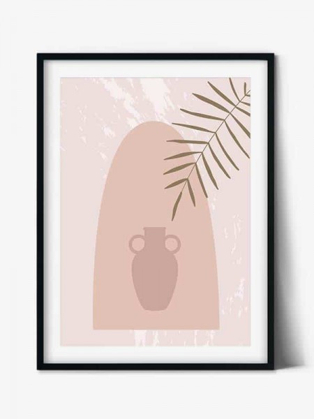 Tabloul Abstract Art Leaf Cup