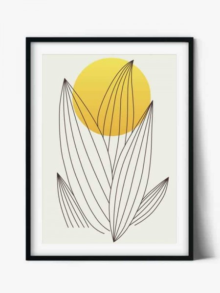 Tabloul Abstract Art Flower Sun no.1