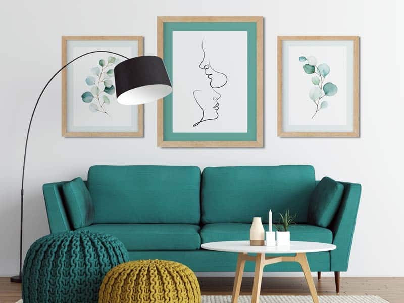 Set tablouri Art Prints line art, floral