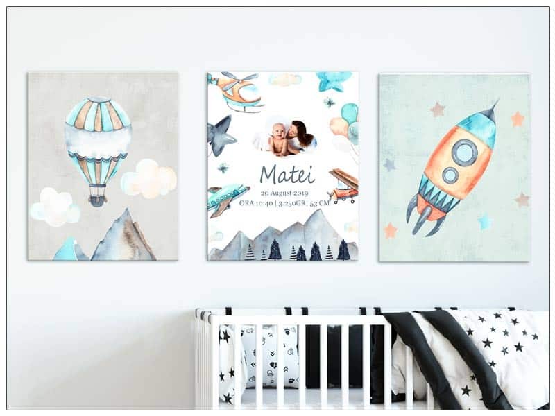 Tablou personalizat pentru baieti