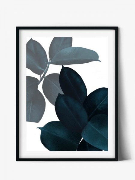Art Print Ficus Leaves