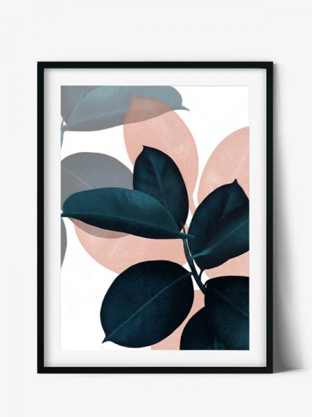 Art Print Ficus Leaves