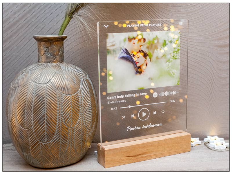 Placheta sticla acrilica