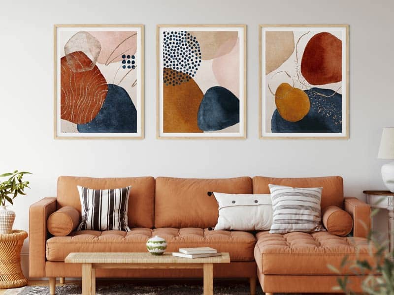 Poster, Canvas - Abstract terracotta