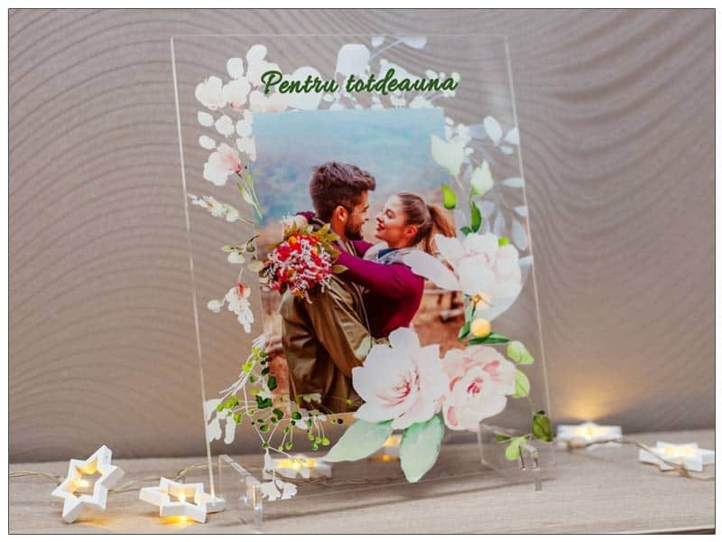 Placheta personalizata sticla acrilica