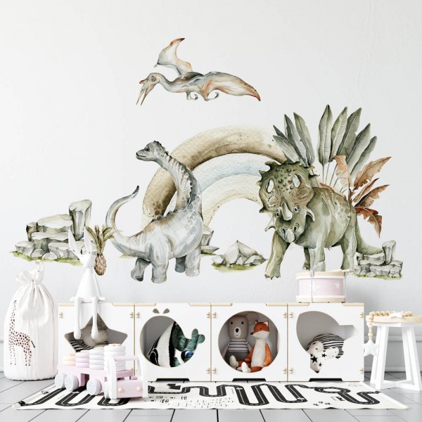 Autocolant de perete dinozauri