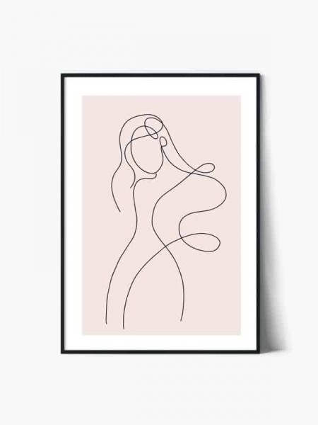 Tablou Line Art | Nude Body