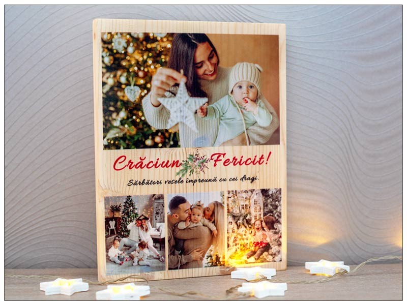 Tablou personalizat pe lemn