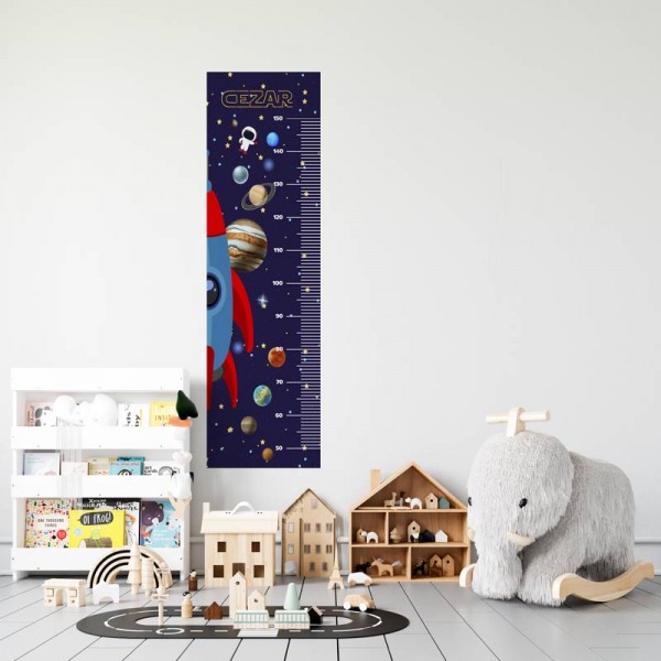 Autocolant de perete rigla inaltime