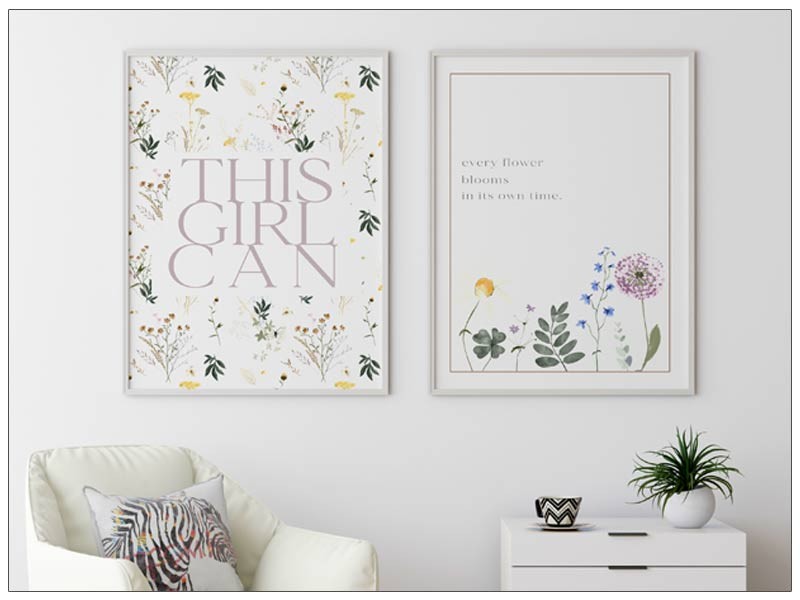 Set 2 Postere Art Print Citate inpsirationale