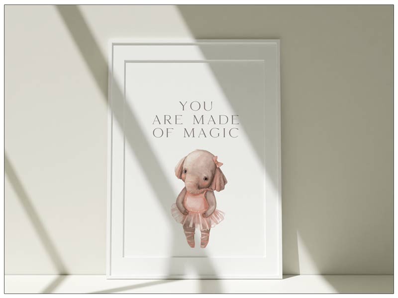 Tablou cu mesaj pentru camera copiilor