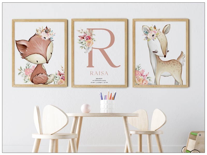 Set tablouri pentru copii cu animalute