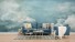 Tapet Premium Blue Skies Painting