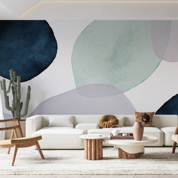 Tapet living dormitor abstract