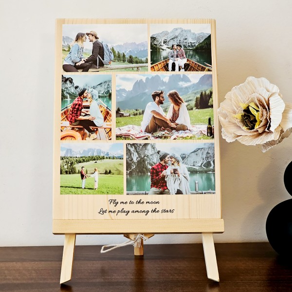 Tablou personalizat pe lemn