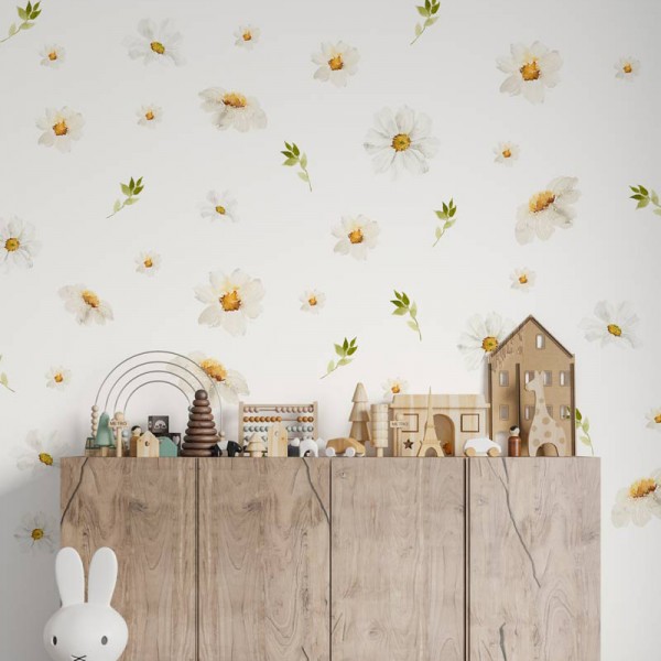 Autocolant de perete flori margareta