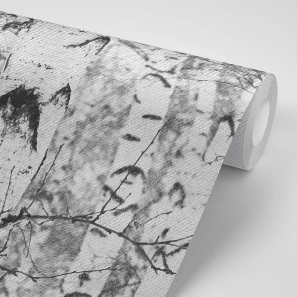 Tapet Premium Graphite Forest