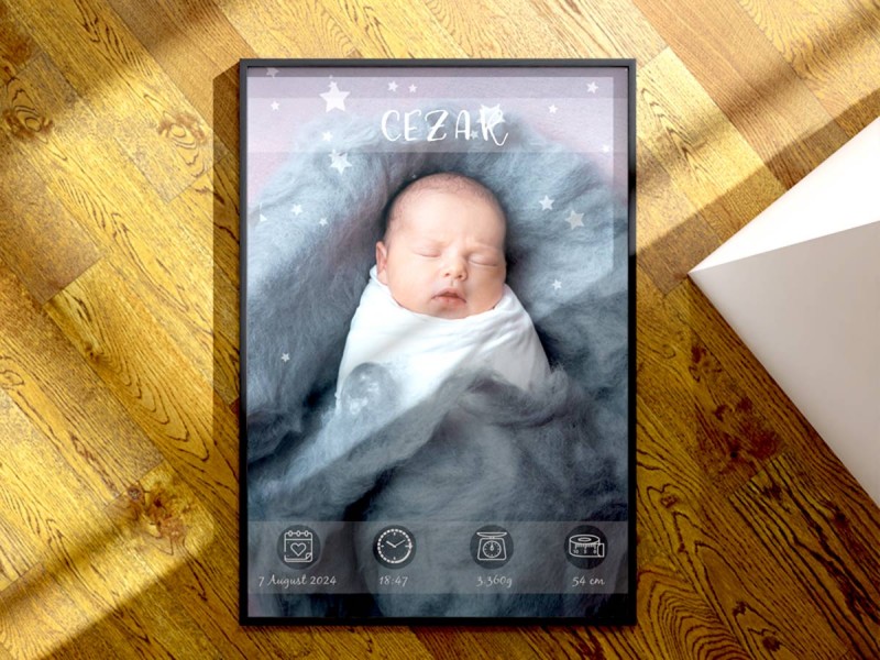 Tablou personalizat Nou Nascut