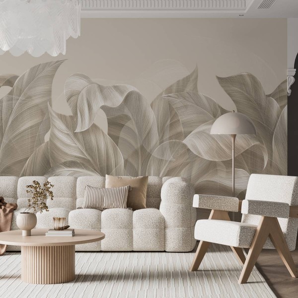 Tapet Premium Silken Tropical Leaves