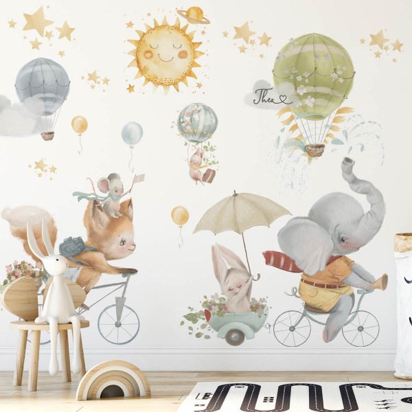 Sticker textil de perete Adventure Awaits