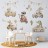 Sticker textil Animalute in Masini