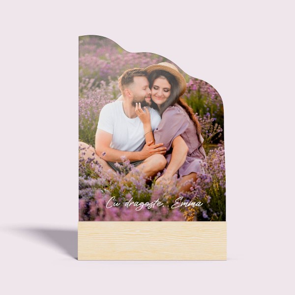 Placheta sticla acrilica Hexagon