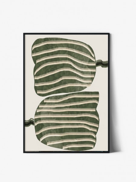 Tablou Abstract Art | Green Tulips