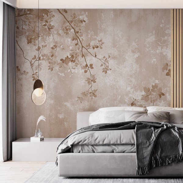 Tapet Premium Botanical Branch Beige
