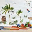 Foto Tapet Camera Copiilor animale din savana jungla