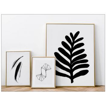 Tablou Abstract Art Abstract Black Fern