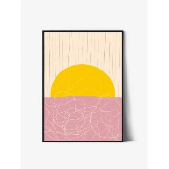 Tablou Abstract Art | Pink Sun