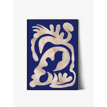 Tablou Abstract Art | Blue Floral Matisse