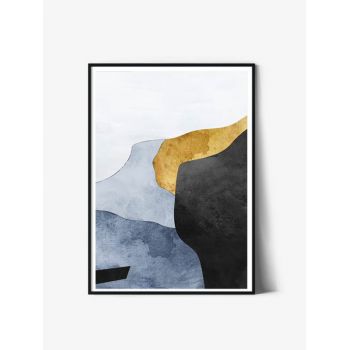 Tablou Abstract Art | Golden Blue