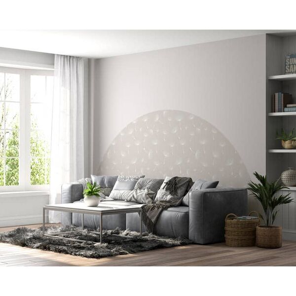 Tapet flori papadie abstract