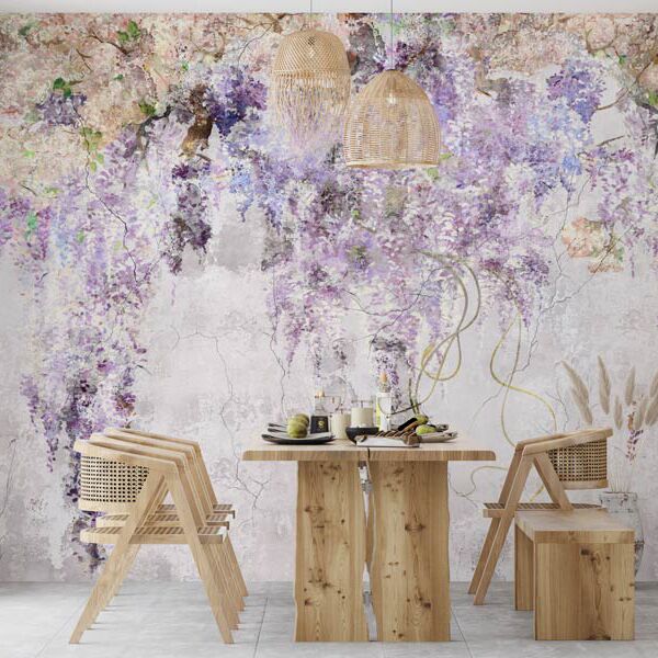 Tapet flori pastelate