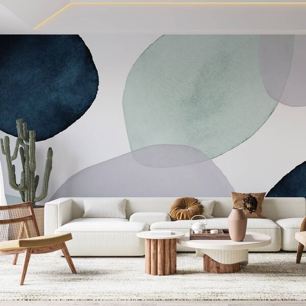 Tapet living dormitor abstract