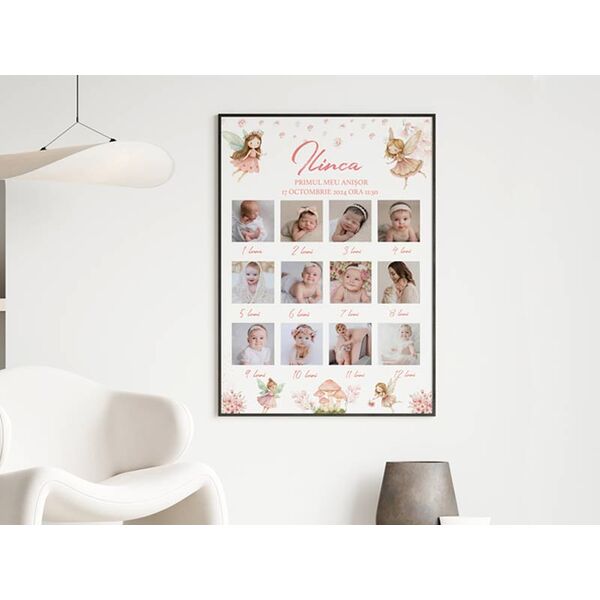 Tablou personalizat prima aniversare 1 an